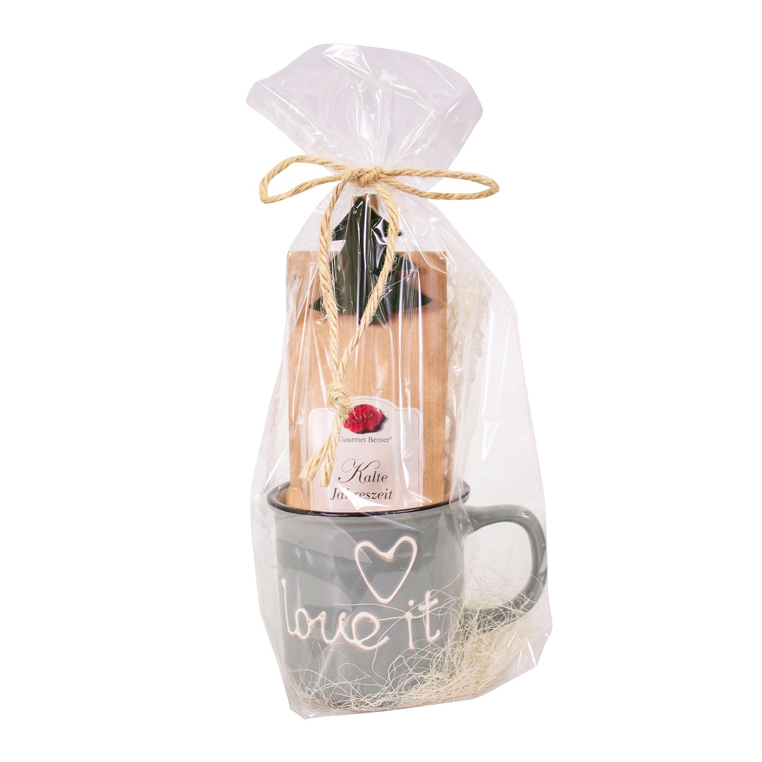 Tassengeschenk Becher Love it